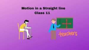 motion in a straight line