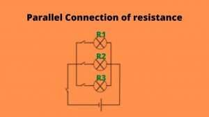 Parallel combination of resistances