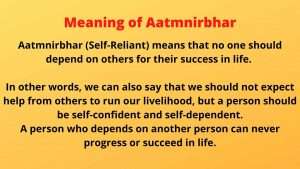 speech on self reliance