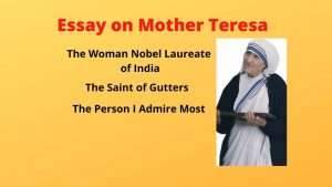 mother teresa essay for class 4